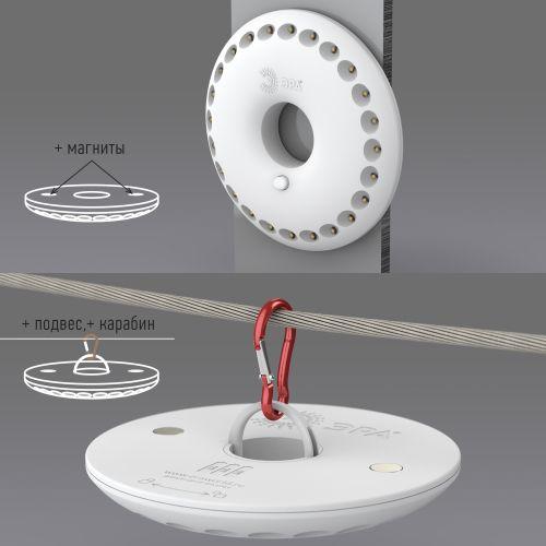 Фонарь K24 Кемпинг NEW 24хLED 3хAA карабин блист. ЭРА Б0032282