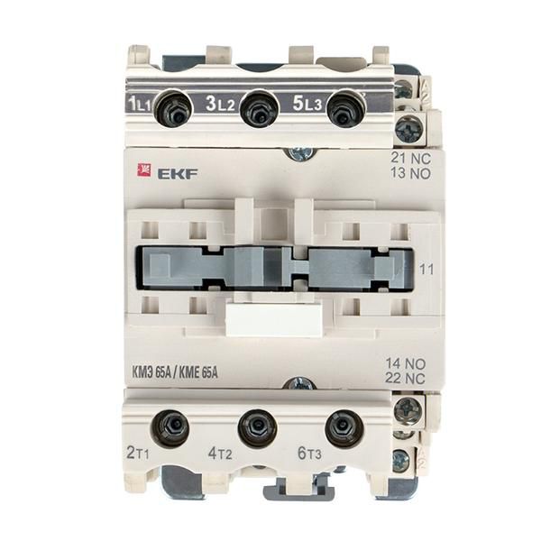 Контактор КМЭ 65А кат. 220В AC 1НО+1НЗ EKF ctr-s-65-220