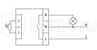 Фотореле AWZ 30-10/38 (выносной фотодатчик IP-65 монтаж на плоскость 230В 30А 1НО IP40) F&F EA01.001.005