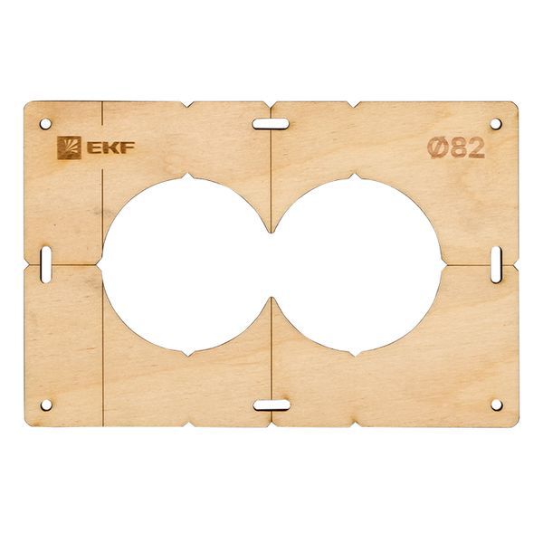 Комплект шаблонов для подрозетников d82мм Expert EKF sh-d82-k