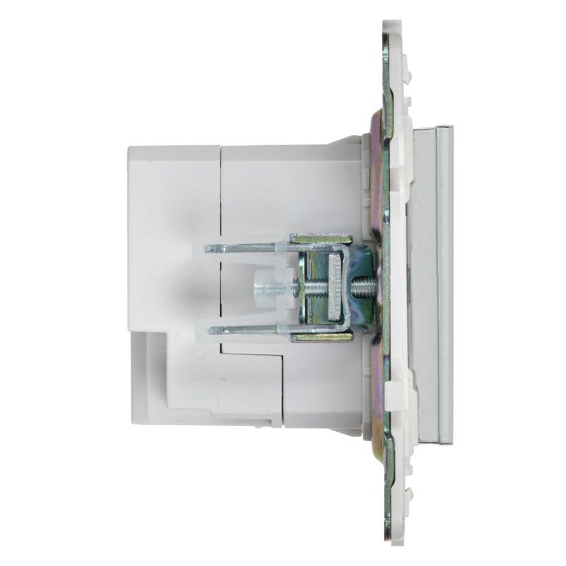 Розетка USB A+C 18Вт SKANDY SK-R13N никель IEK SK-U22-018-K50