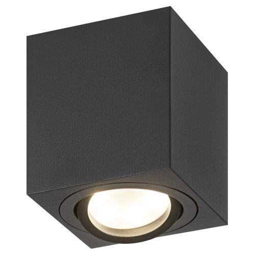 Светильник OL22 BK MR16/GU10 настенно-потолочный спот поворотный черн. Эра Б0054395