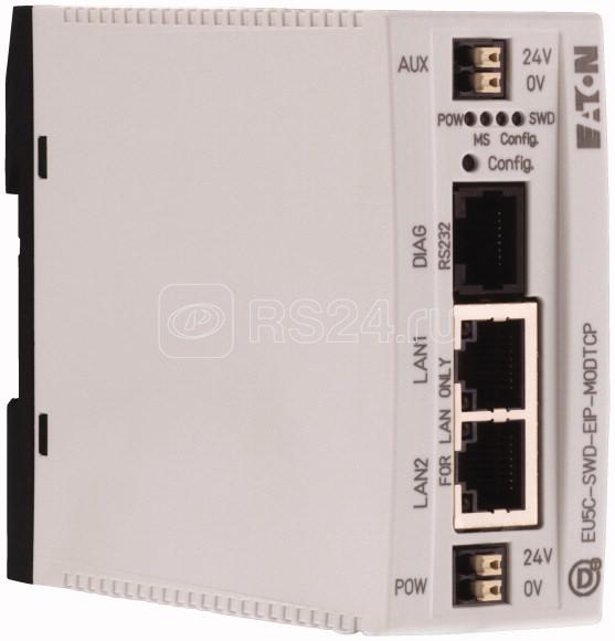 Шлюз SWD Ethernet/MODBUS Ethernet/IP Modbus TCP 99 компонентов EU5C-SWD-EIP-MODTCP EATON 153163