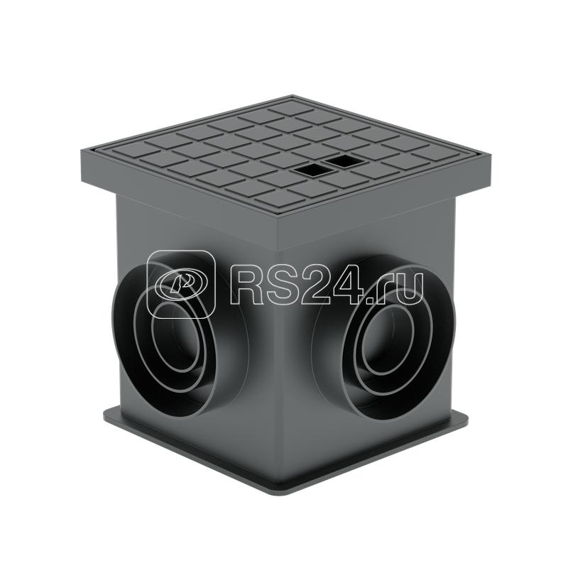 Колодец контрольный KK200-200-200 с крышкой 200х200х200мм ABS-пластик КМ MA0432