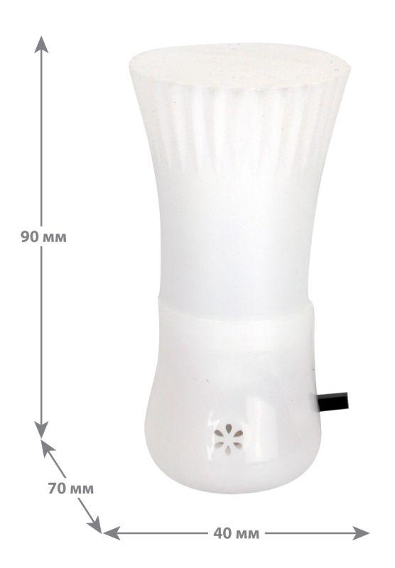 Светильник светодиодный NL-247 "Волан" 220В ночник с выкл. бел. Camelion 14267