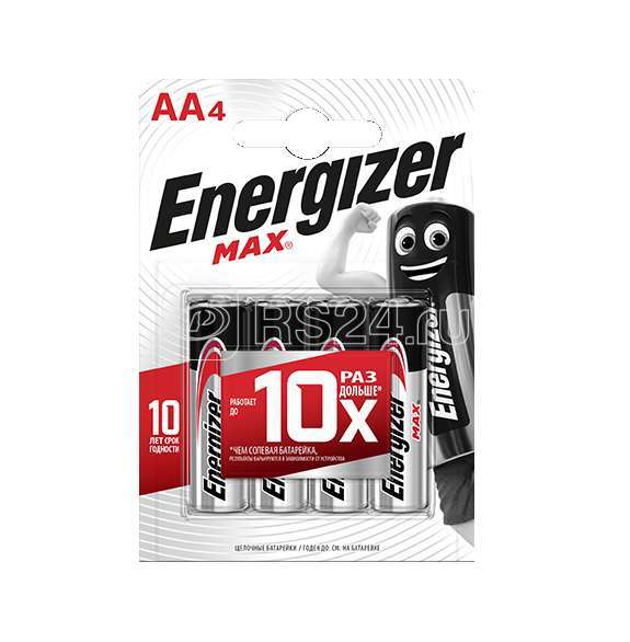 Элемент питания алкалиновый AA/LR6/316 Max BL4 (блист.4шт) Energizer 28643