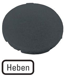 Шильдик кнопочный плоский "HIGH" M22-XD-S-D17 черн. EATON 218192