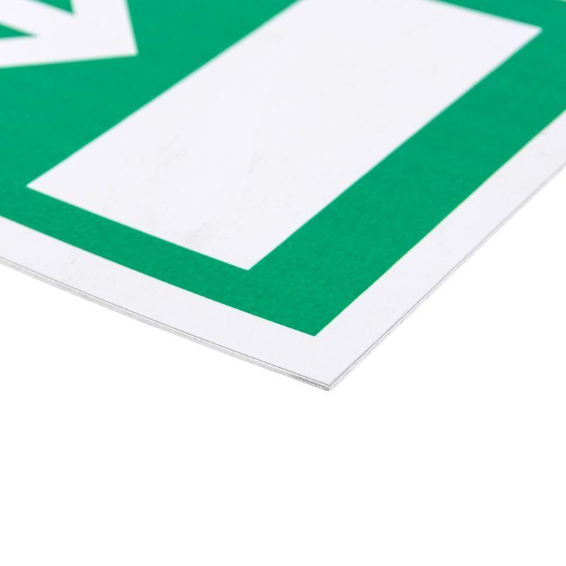 Табличка ПВХ эвакуационный знак "Направление к эвакуационному выходу направо" 150х300мм Rexant 56-0028-2