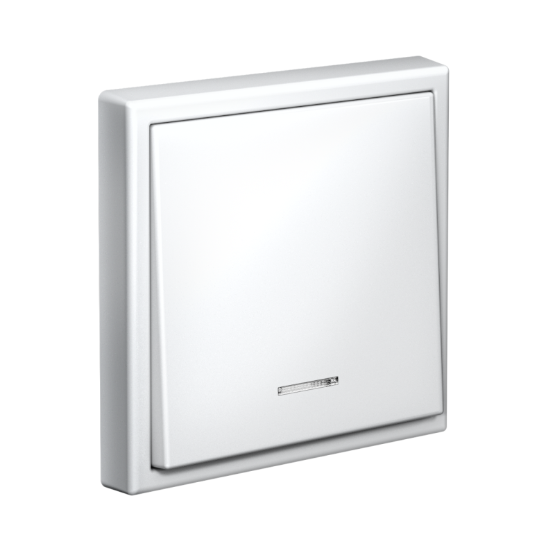 Выключатель кнопочный 1-кл. ArtGallery 10А с подсветкой механизм лотос SE GAL001316