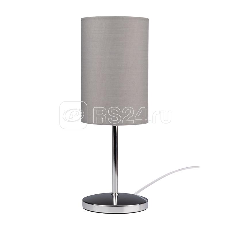 Светильник настольный JH3-01-gy E14 IP20 110х110х310мм метал.; ткань; PVC-пластик сер. JazzWay 5062368