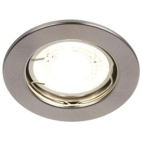 Светильник точечный ST1 SN 50Вт MR16 12В штампован. сатин никель ЭРА C0043800