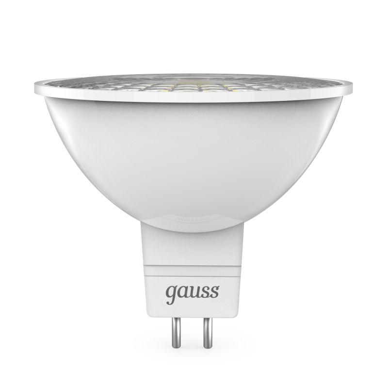 Лампа светодиодная Black 5Вт MR16 софит 4100К нейтр. бел. GU5.3 530лм DC 12В GAUSS 201505205