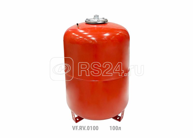 Бак расширительный вертикальный RV 100л (с мал. ножками) (8шт/пал) красн. VALFEX VF.RV.0100