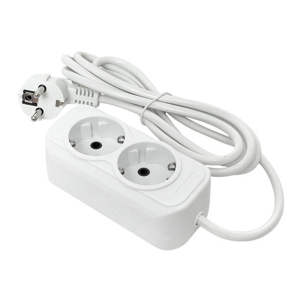 Удлинитель 2х5м с заземл. 16А IP20 Эксперт 3.0кВт ПВС 3х1 EKF UBA16-310-2-05