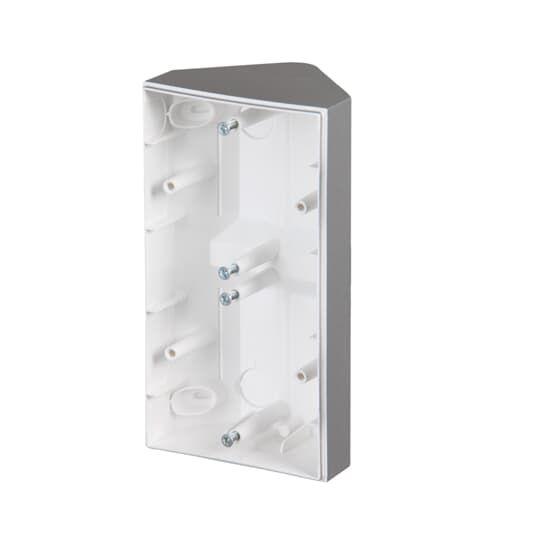 Коробка для углового монтажа на поверхность 85мм двойн. Impressivo алюм. ABB 2TKA00002281