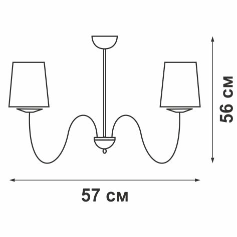 Светильник настольный 1хE27 макс. 40Вт Vitaluce V1264-0/1L