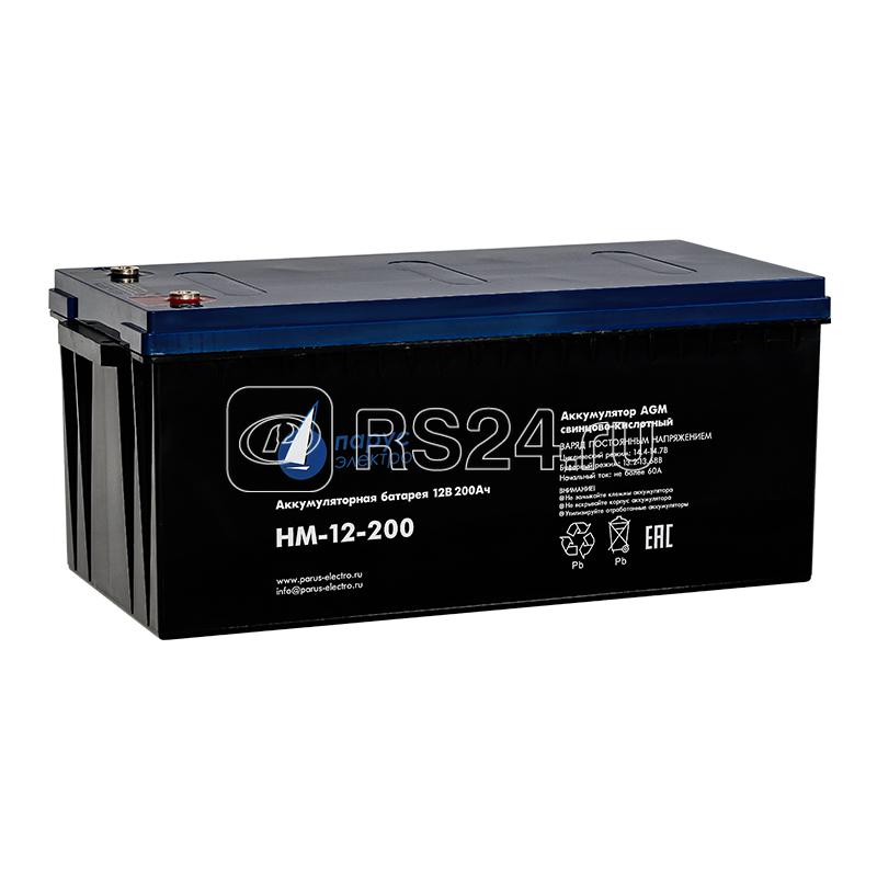Батарея аккумуляторная HM-12-200 свинцово-кислотная 12В/200А.ч ПарусЭлектро HM-12-200 Батарея аккумуляторная HM-12-200 свинцово-кислотная 12В/200А.ч ПарусЭлектро HM-12-200