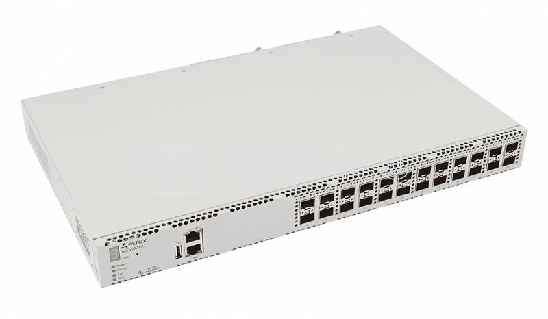 Коммутатор Ethernet 1х10/100/1000BASE-T (ООВ) 24х10GBASE-R (SFP+)/1000BASE-X (SFP) коммутатор L3 2 слота для модулей питания ELTEX MES5324A