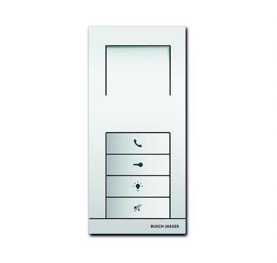 Устройство BJE-W АУ аудио 4 клавиши серебр. ABB 2CKA008300A0326