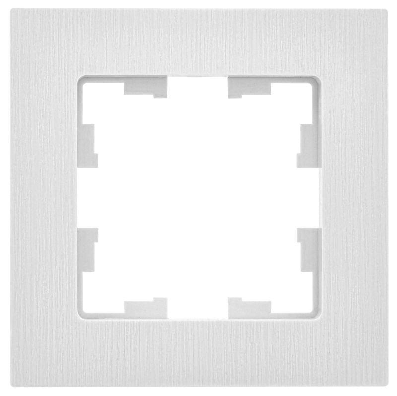 Рамка 1-м BRITE РУ-1-Бр бел. рифленый IEK BR-M12-51-K01