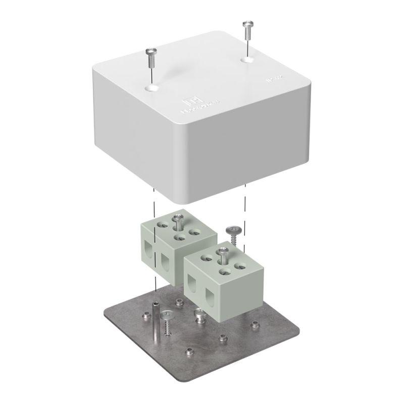 Коробка огнестойкая для кабель-канала 40-0460-FR16.0-4 Е15-Е120 85х85х45 Промрукав 40-0460-FR16.0-4