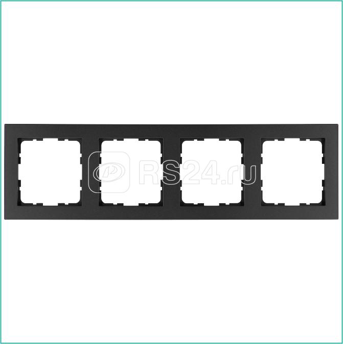 Рамка 4-м G-Classic антрацит Jasmart G1004B