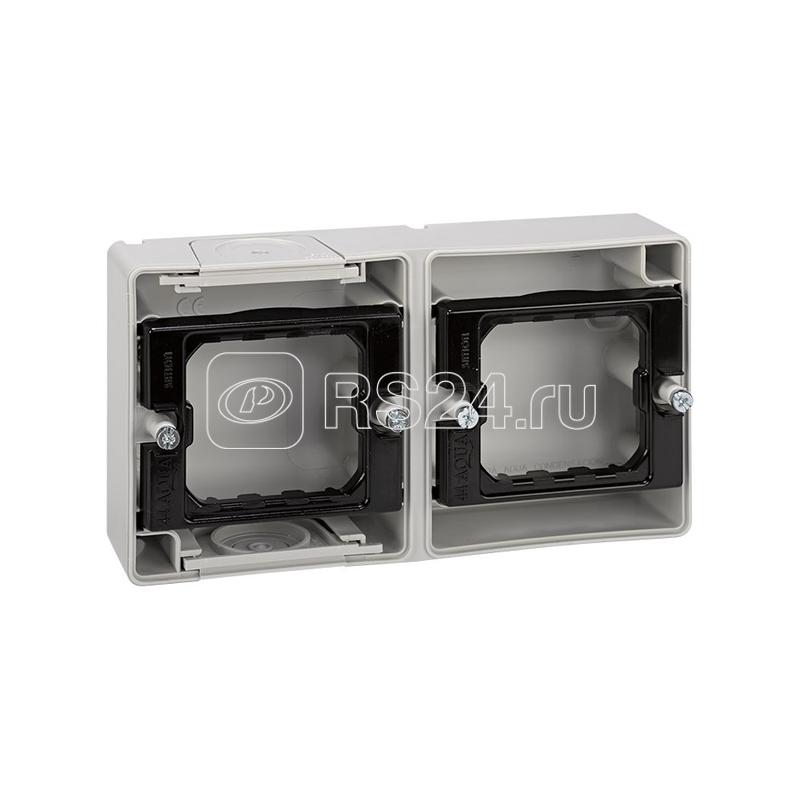 Коробка установочная 2-м горизонт. Simon44 Aqua сер. 4400761-035 Коробка установочная 2-м горизонт. Simon44 Aqua сер. 4400761-035