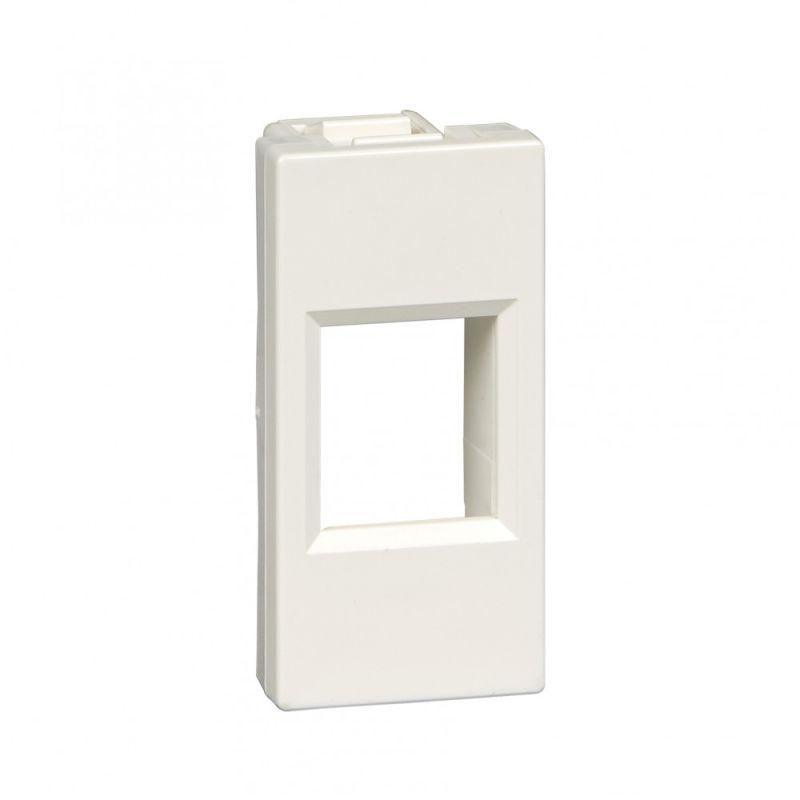 Накладка 1мод. W45 для RJ АМР 45х22 бел. RAL9010 SE RIN-145-BE