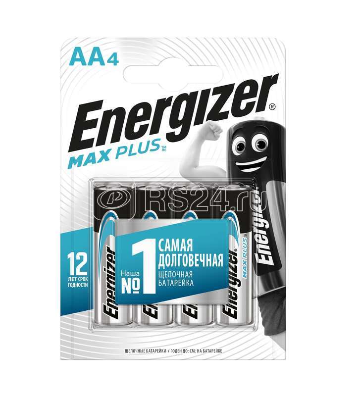Элемент питания алкалиновый AA/LR6/316 Max Plus BL4 (блист.4шт) Energizer 696142