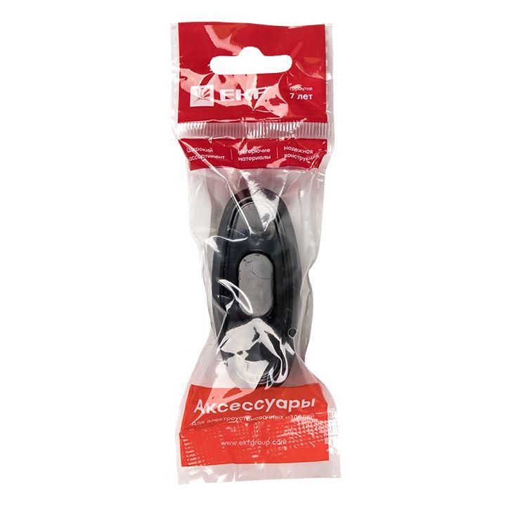 Переключатель на шнур черн. 6А 250В EKF APB6-30