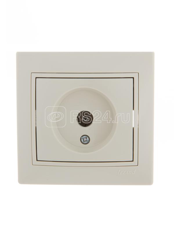 Розетка телевизионная проходная TV СП Mira крем./крем. LEZARD 701-0303-129
