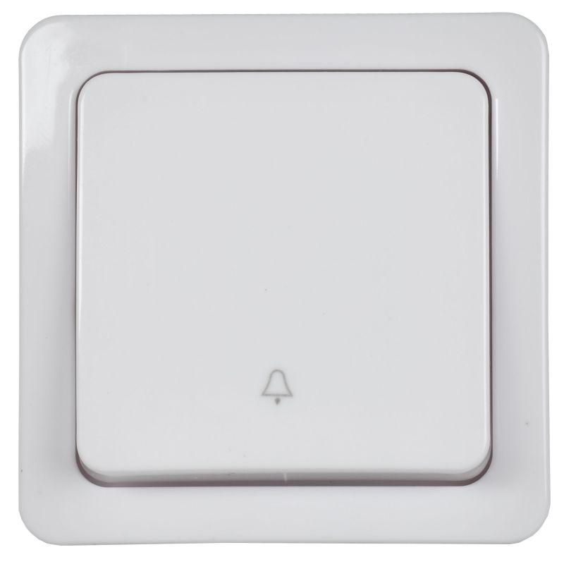 Выключатель кнопочный 1-кл. ОП Гермес Plus 10А IP54 ВСк20-1-0-ГПБ цвет клавиши: бел. бел. IEK EVMP13-K01-10-54-EC