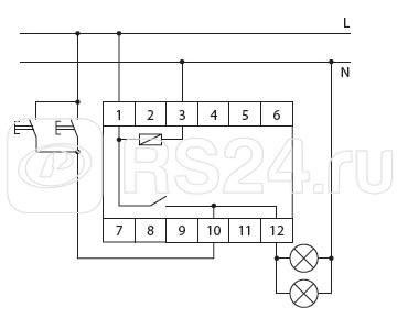 Автомат лестничный AS-212 (монтаж на DIN-рейке 1мод. 230В 16А 1Z IP20) F&F EA01.002.009