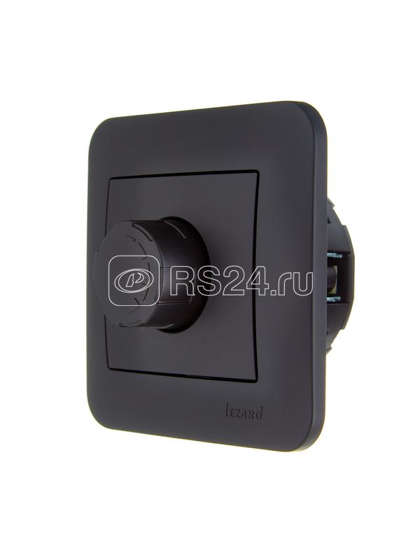 Светорегулятор повор-нажим. СП ASTI для LED ламп в сборе черн.бархат LEZARD 7081-4242-163
