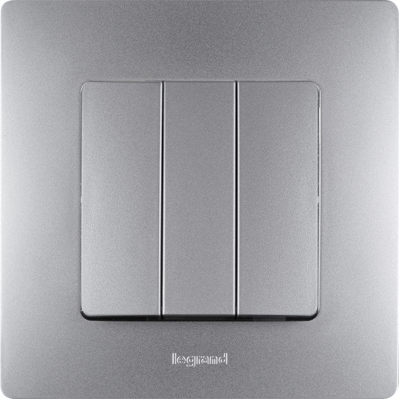 Рамка 1-м Etika алюм. IEK 672551