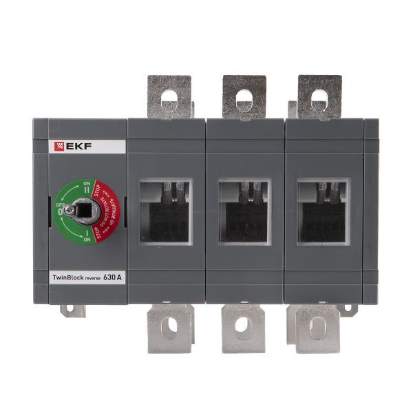 Рубильник 3п 630А реверсивный без рукоятки управления TwinBlock EKF tb-s-630-3p-rev