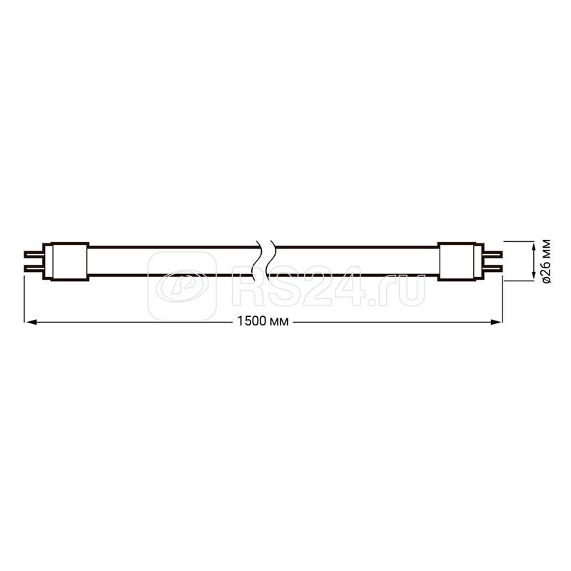Лампа светодиодная PLED T8-1500GL 24Вт линейная 4000К нейтр. бел. G13 2000лм 185-240В JazzWay 1032539