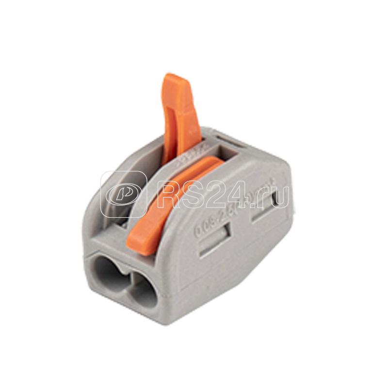 Клемма монтажная рычажного соединения PTC-2P 222-412 BL/10 450В 32А 0.08-2.5(4.0)кв.мм Jazzway 5050709