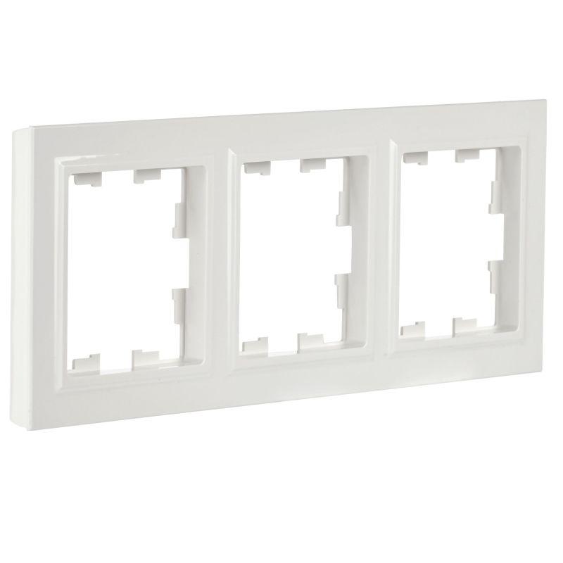 Рамка 3-м BRITE РУ-3-БрБ бел. IEK BR-M32-K01