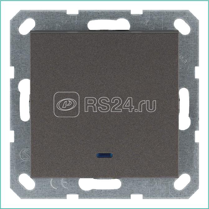 Выключатель 1-кл. 10А IP20 с подсветкой механизм мокко Jasmart G3011NZ