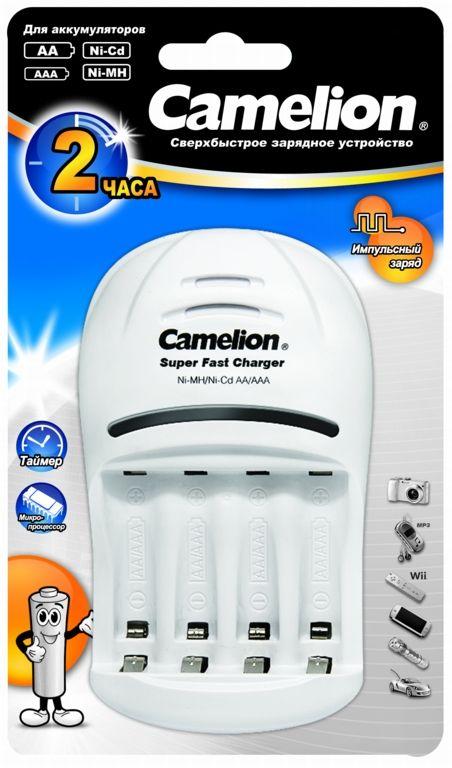 Устройство зарядное BC 1007 (1-4AAA/AA таймер; индик. 1000мА) бел. Camelion 9255