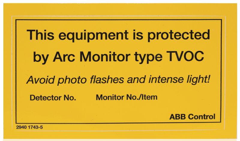 Шильдик информационный для TVOC-2 (уп.10шт) ABB 1SFA663005R1001