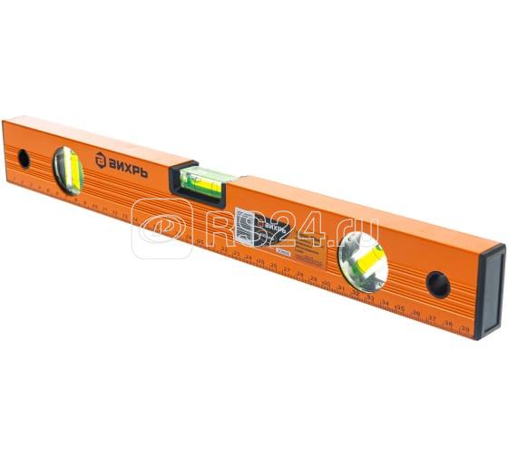 Уровень алюминиевый 400мм фрезерованный 3 глазка Вихрь 73/11/4/1