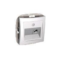 Розетка телефонная СП Дуэт RJ11 механизм бел. SchE WDE000181