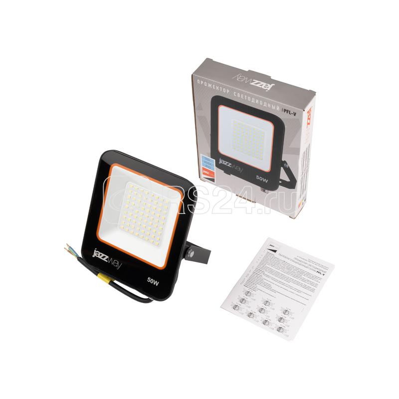 Прожектор светодиодный PFL-V 50Вт 6500К IP65 ДО JazzWay 5039735