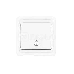 Кнопка звонка 1-кл СП Валери с симв. бел. UNIVersal В0026