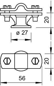 Держатель проволоки d8-10мм с перемыч. 113 B-Z-HD OBO 5230322