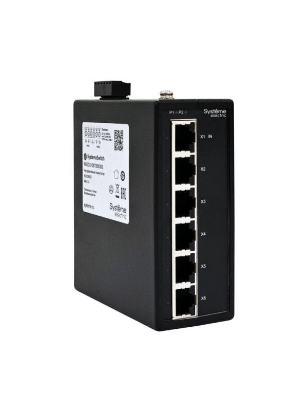 Концентратор промышленный EtherCAT 6х100BaseT SE NSECU106T06X00S
