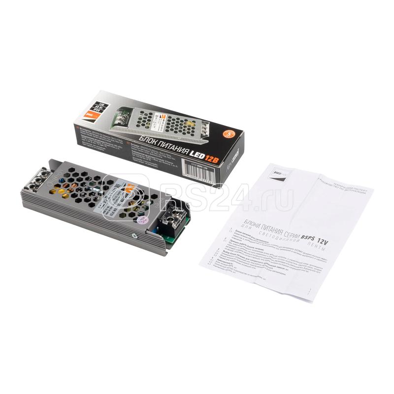 Блок питания для светодиодной ленты 60Вт 5А 12В IP20 BSPS метал. JazzWay 3329327A