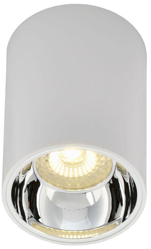 Светильник 4111 накладной поворотный GU10 бел./хром пласт. IEK LT-UPB0-4111-GU10-1-K23